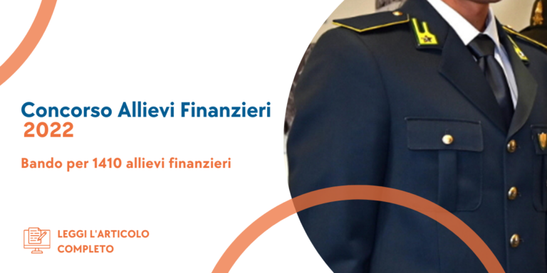 Concorso Allievi Finanzieri 2022 - Graduatorie Finali