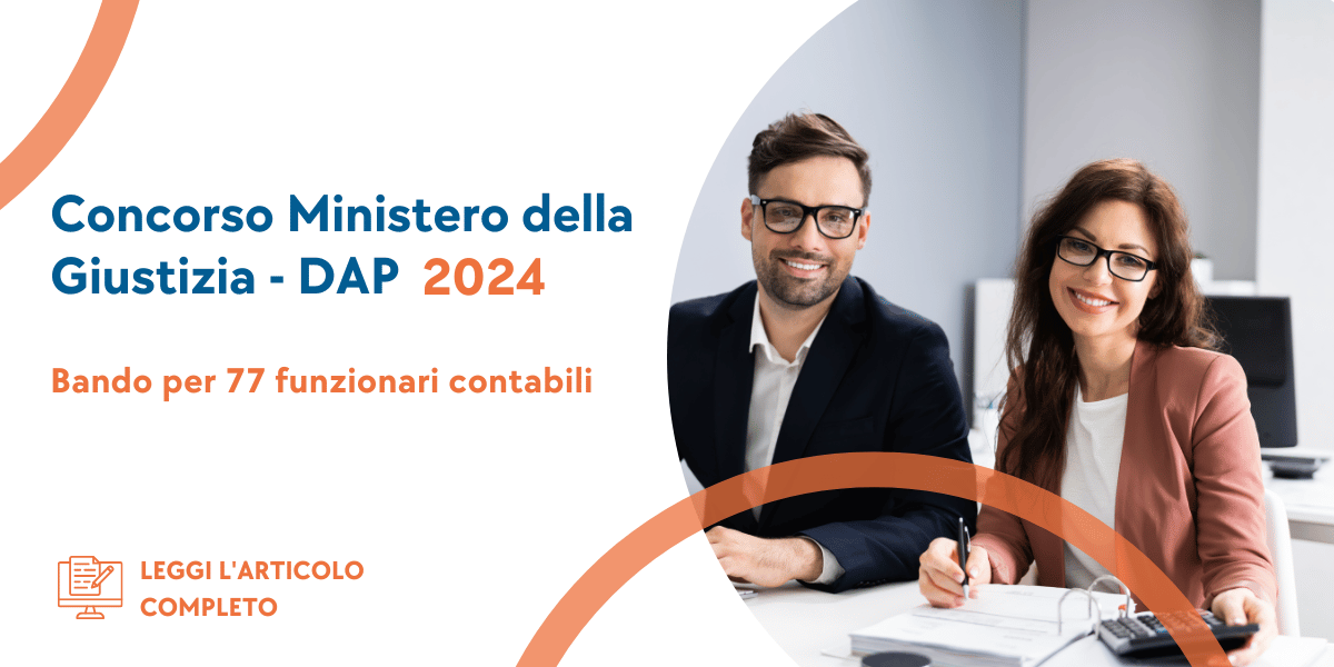 Concorso Funzionari Contabili Ministero Giustizia DAP 2024