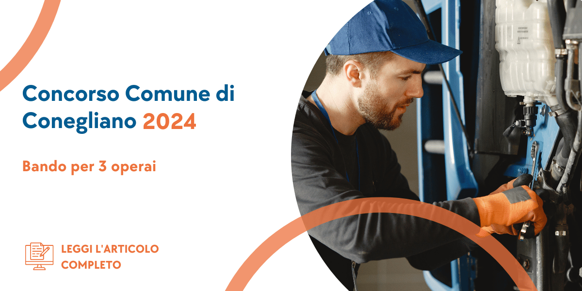 Concorso Operai Comune di Conegliano 2024