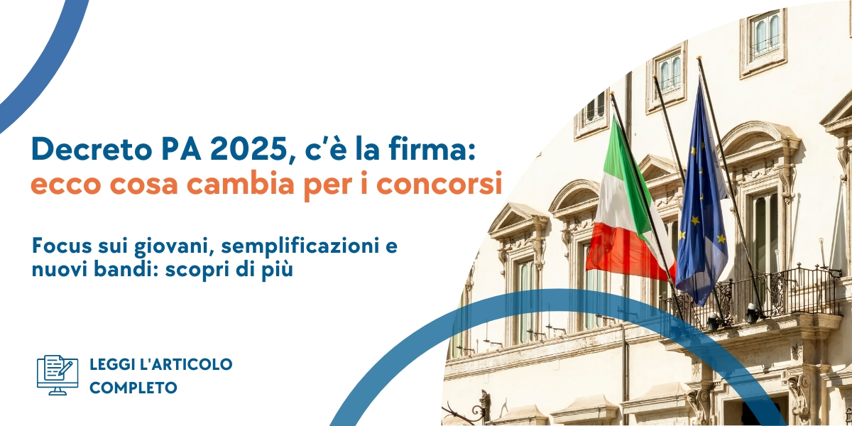 Featured image for “Ufficiale: firmato il decreto PA, ecco come cambiano i concorsi statali”